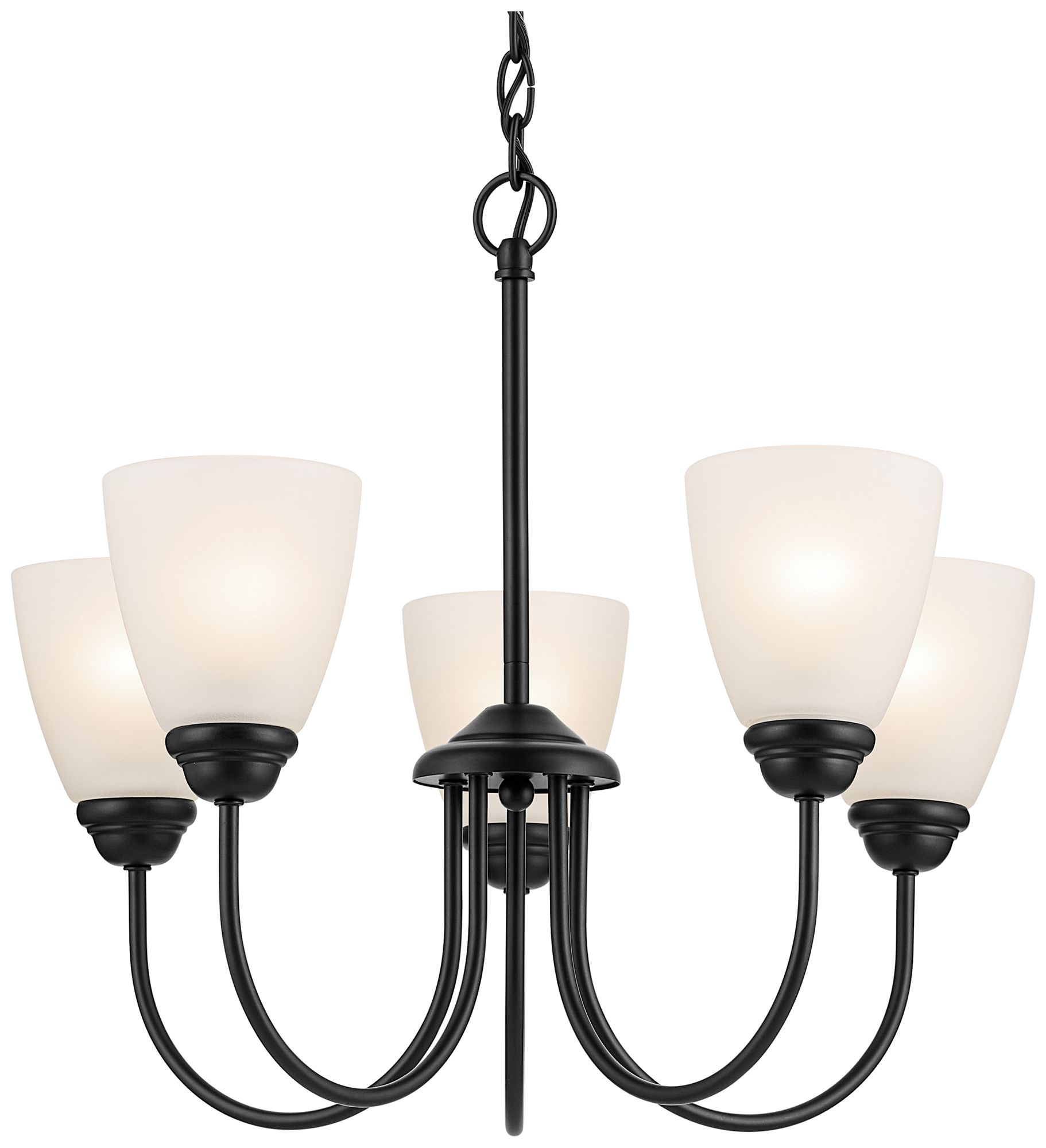 Jolie 18.5-in 5-Light Chandelier with Sa