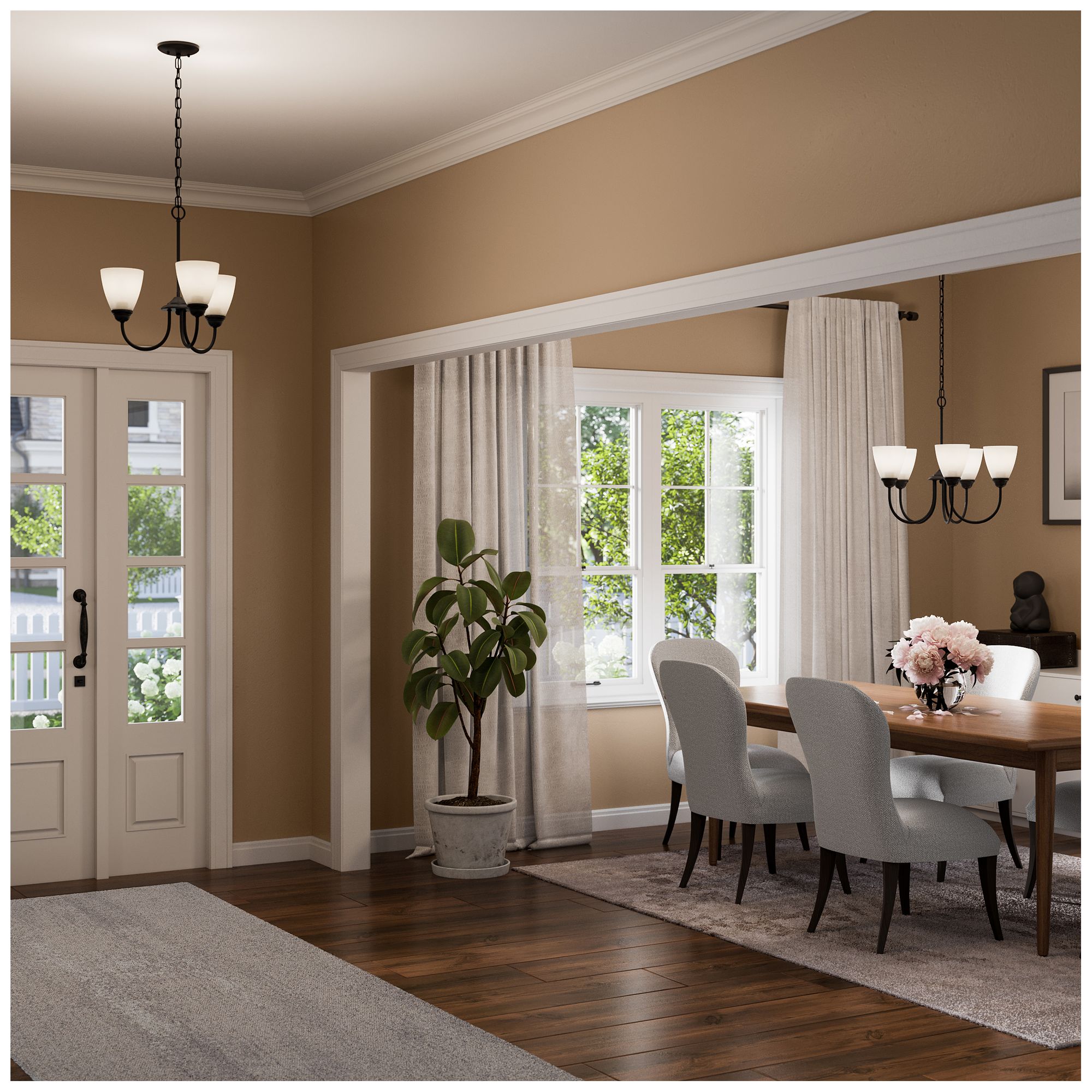 Image 4 Jolie 18.5-in 5-Light Chandelier with Sa more views