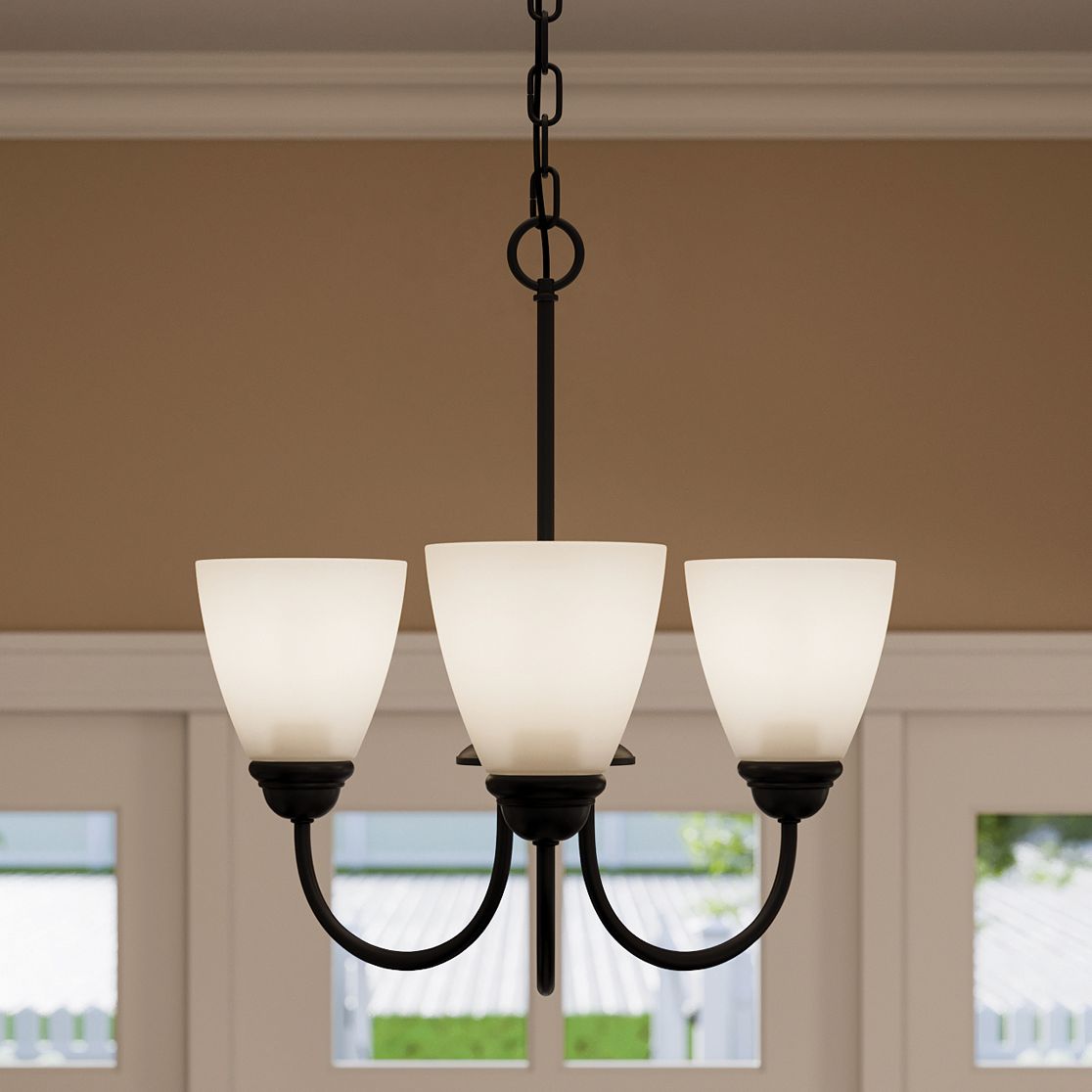 Jolie 18-in 3-Light Mini Chandelier with