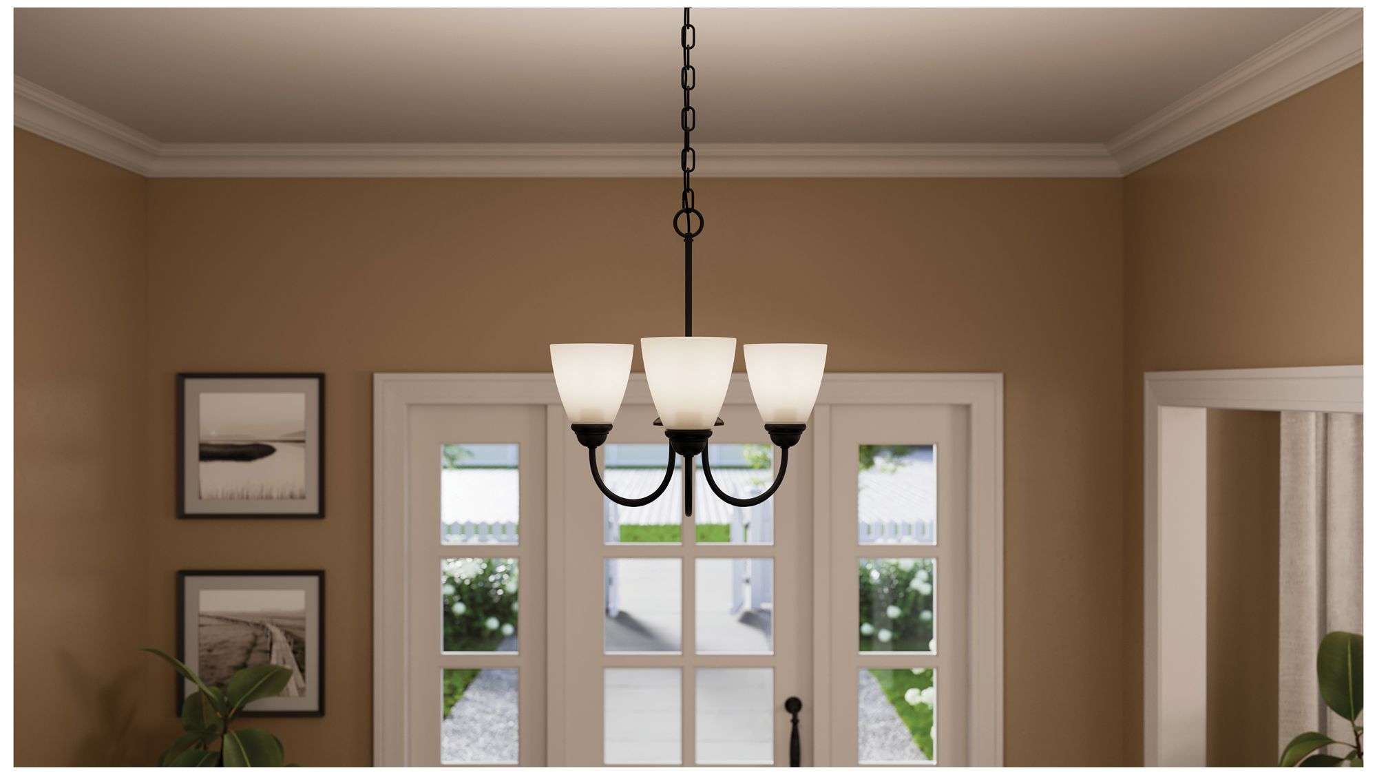 Image 4 Jolie 18-in 3-Light Mini Chandelier with more views