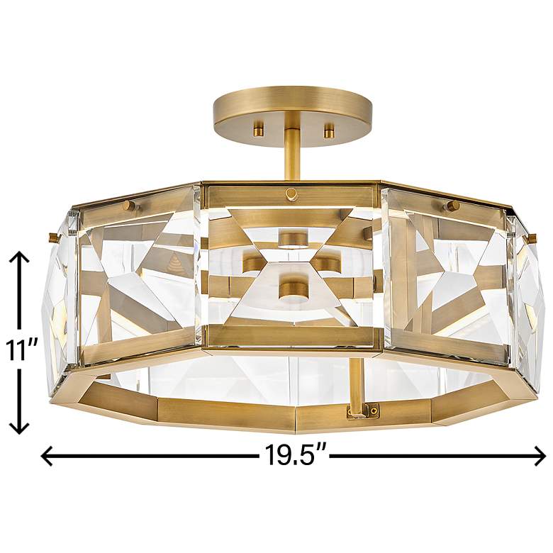 Image 3 Jolie 19 1/2" Wide Brass Ceiling Light by Hinkley Lighting more views