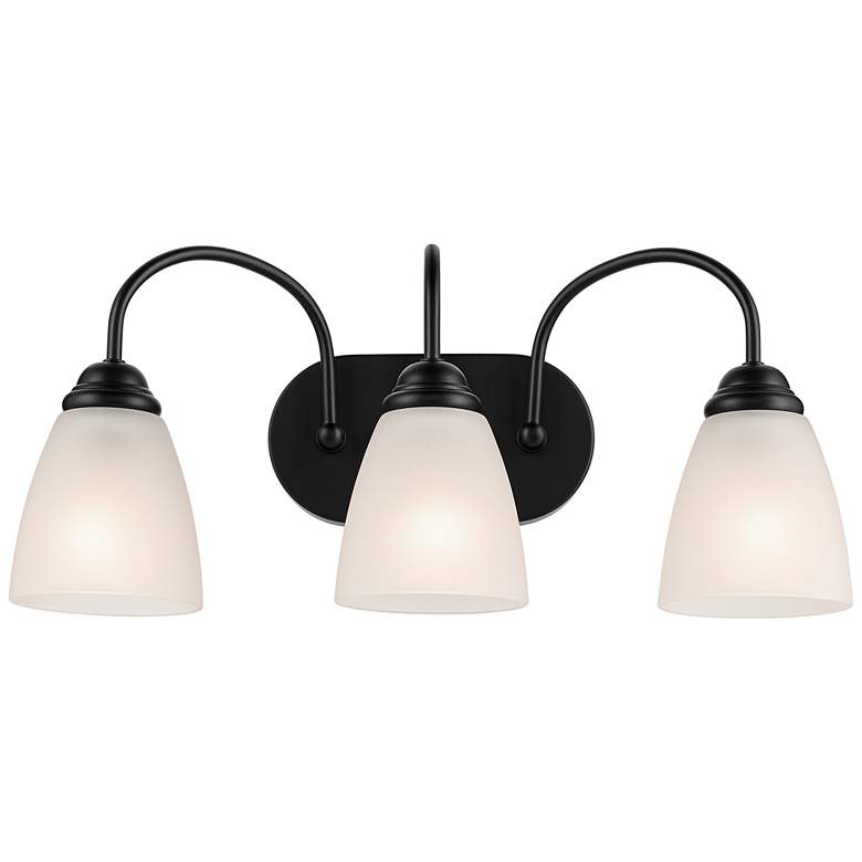 Image 2 Jolie 20.5-in 3-Light Black Traditional Vanity light