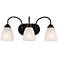 Jolie 20.5-in 3-Light Black Traditional Vanity light