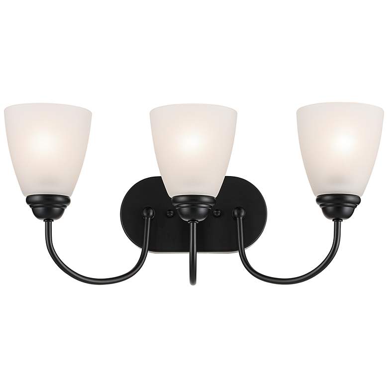 Image 4 Jolie 20.5-in 3-Light Black Traditional Vanity light more views