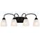 Jolie 28-in 4-Light Black Traditional Vanity light