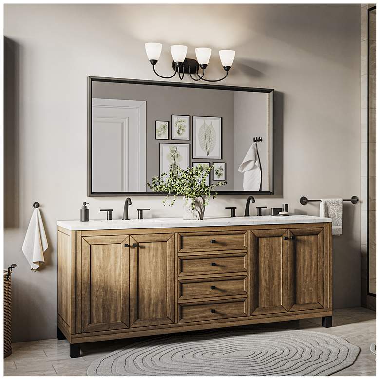 Image 3 Jolie 28-in 4-Light Black Traditional Vanity light more views