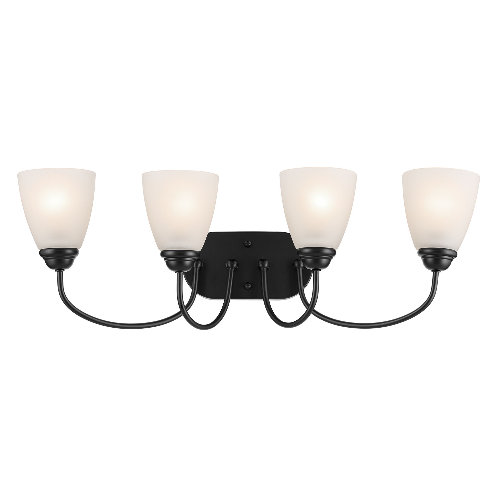 Image 5 Jolie 28-in 4-Light Black Traditional Vanity light more views