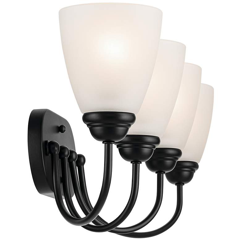 Image 5 Jolie 28-in 4-Light Black Traditional Vanity light more views