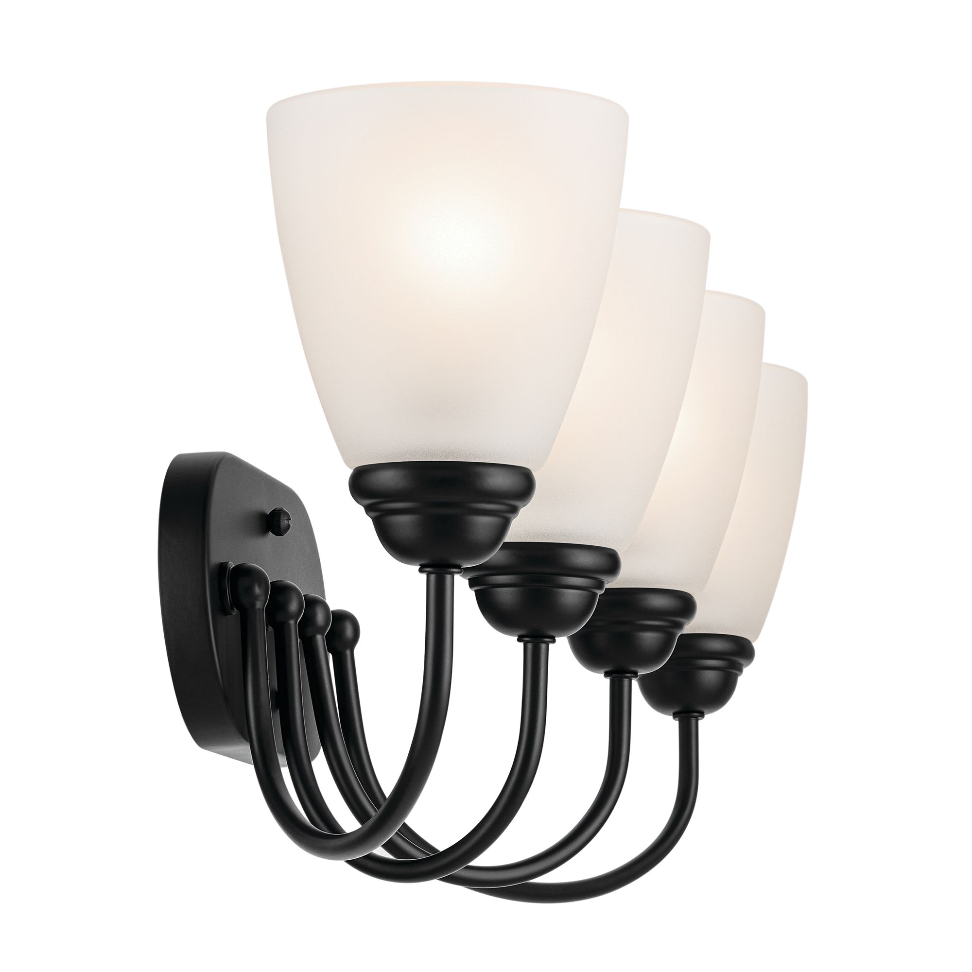 Image 6 Jolie 28-in 4-Light Black Traditional Vanity light more views