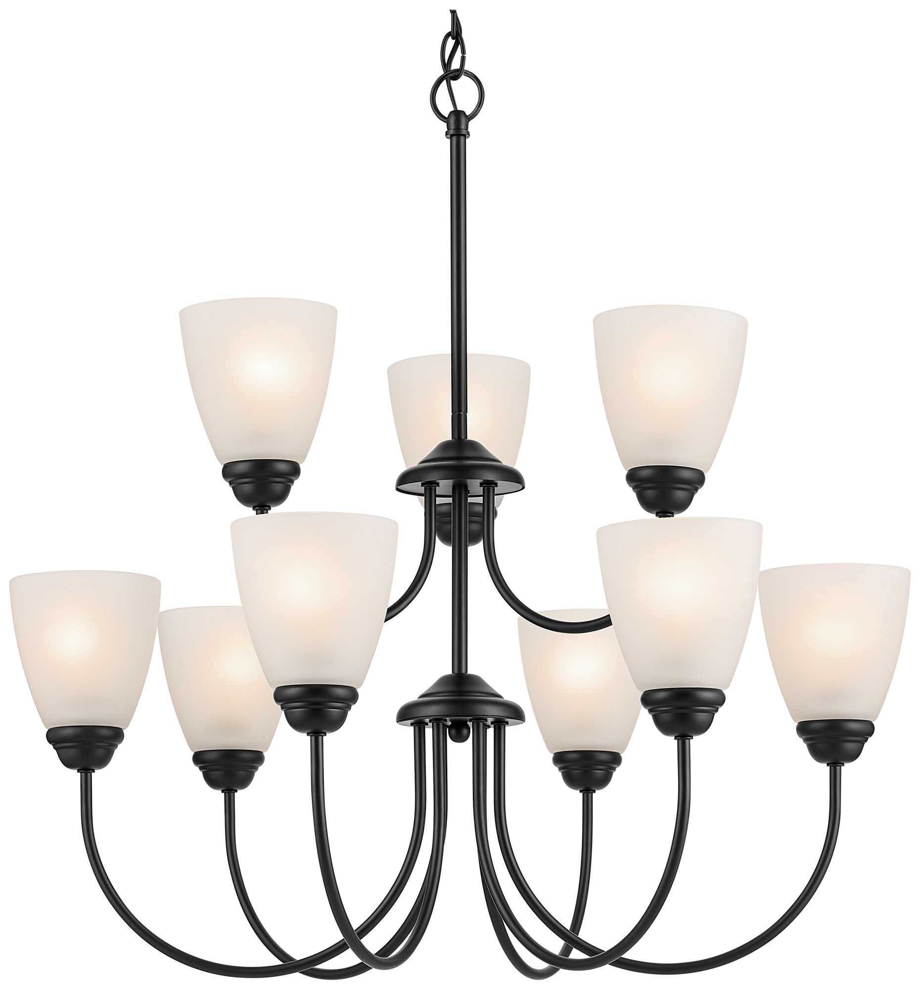 Jolie 28-in 9-Light Chandelier with Sati