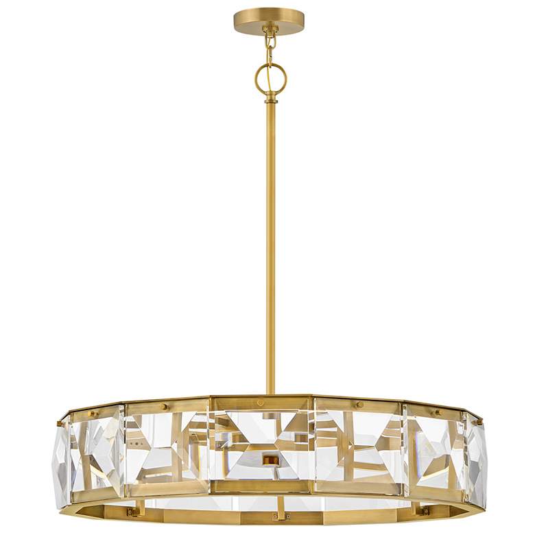 Image 1 Jolie 30 inch Wide Brass Chandelier by Hinkley Lighting