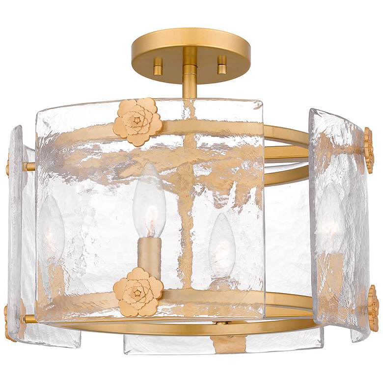 Image 2 Jolie 4-Light Light Gold Semi-Flush Mount Light