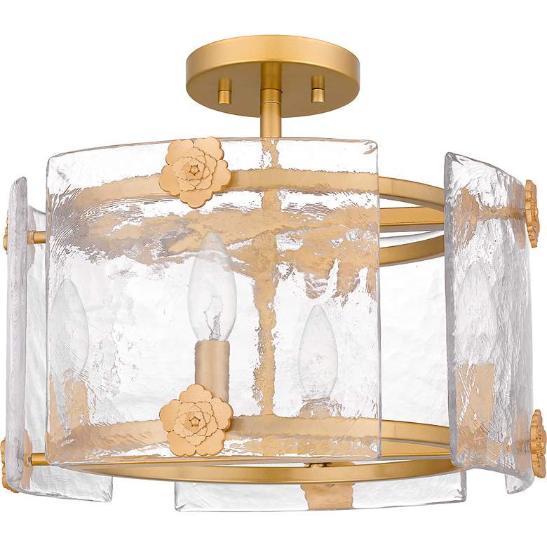 Image 4 Jolie 4-Light Light Gold Semi-Flush Mount Light more views