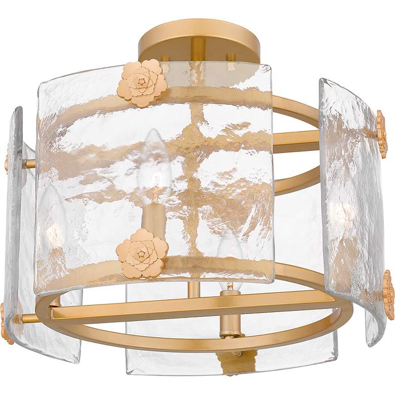 Image 6 Jolie 4-Light Light Gold Semi-Flush Mount Light more views