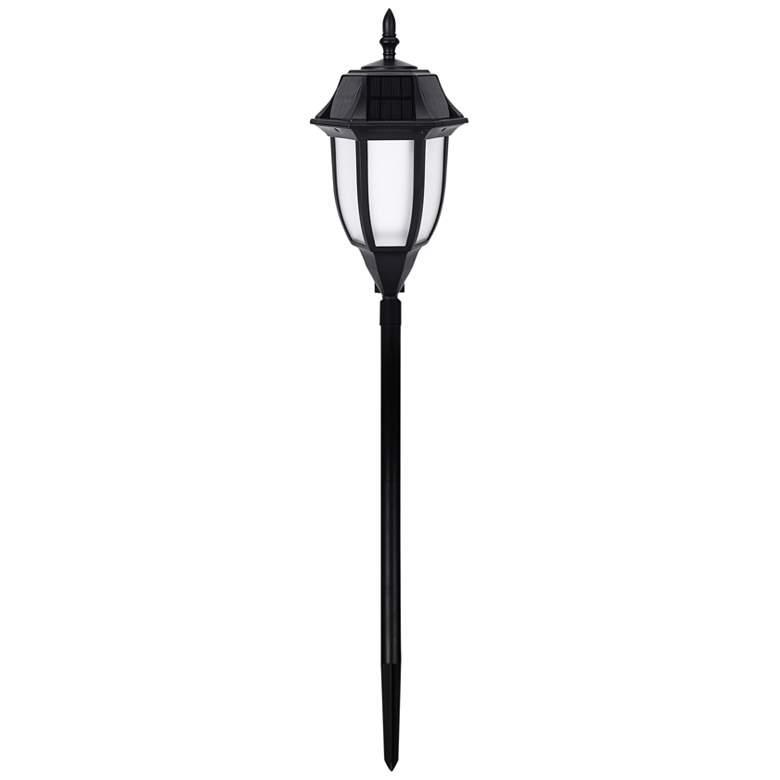 Image 2 Jolie 42 1/4 inch High Black LED Solar Pathway Light more views