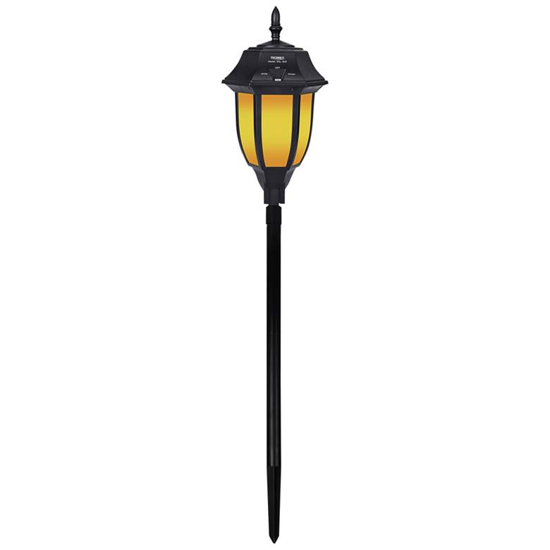 Image 3 Jolie 42 1/4" High Black LED Solar Pathway Light more views