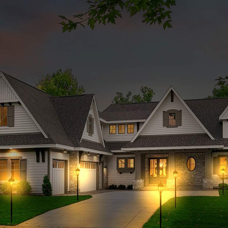 Image 4 Jolie 42 1/4" High Black LED Solar Pathway Light more views