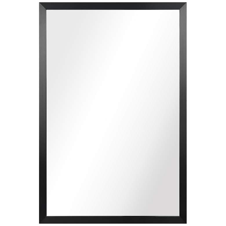 Image 2 Jolie Brushed Black 20" x 30" Rectangular Framed Wall Mirror