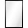 Jolie Brushed Black 20" x 30" Rectangular Framed Wall Mirror