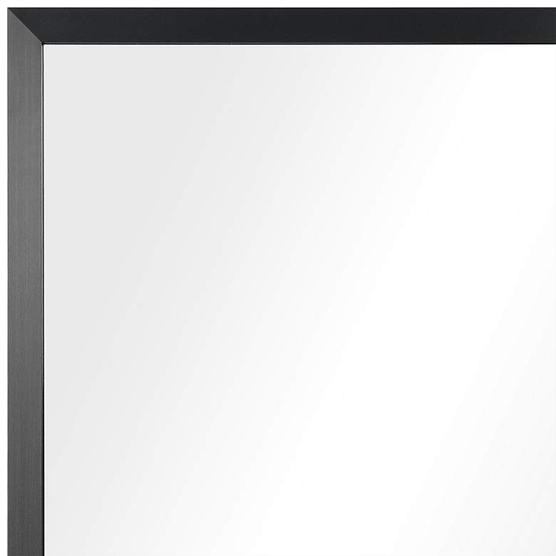 Image 3 Jolie Brushed Black 20" x 30" Rectangular Framed Wall Mirror more views