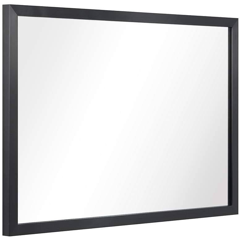 Image 4 Jolie Brushed Black 20 inch x 30 inch Rectangular Framed Wall Mirror more views