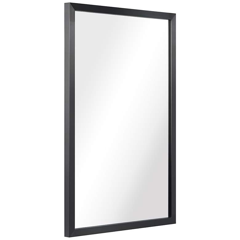 Jolie Brushed Black 20 inch x 30 inch Rectangular Framed Wall Mirror more views