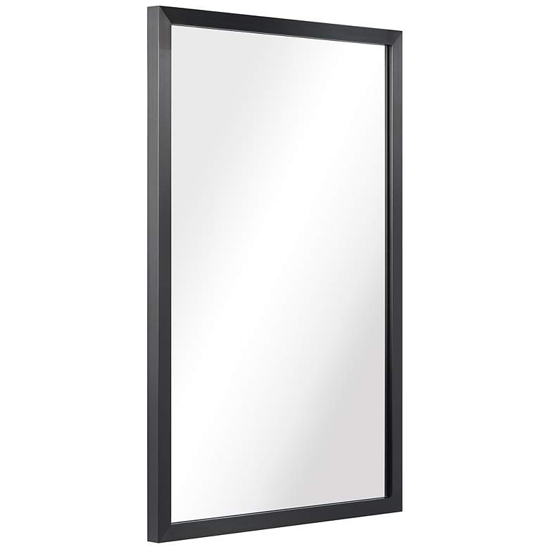 Image 5 Jolie Brushed Black 20" x 30" Rectangular Framed Wall Mirror more views
