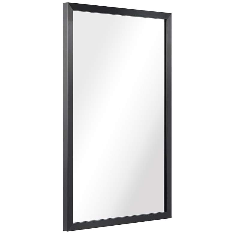 Image 5 Jolie Brushed Black 20 inch x 30 inch Rectangular Framed Wall Mirror more views