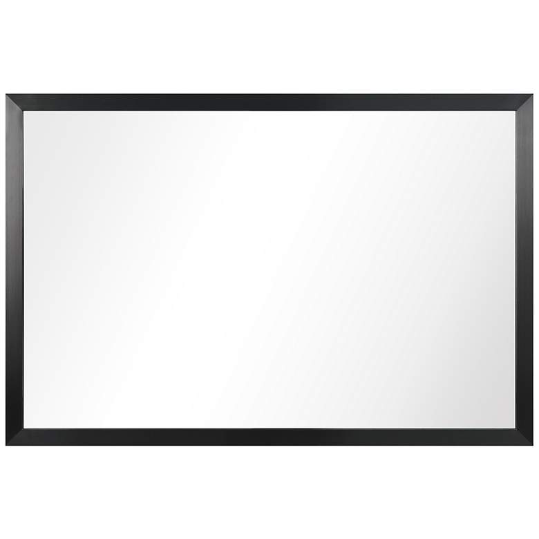 Image 6 Jolie Brushed Black 20" x 30" Rectangular Framed Wall Mirror more views