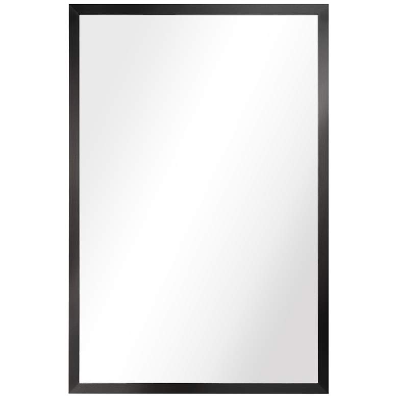 Image 2 Jolie Brushed Black 24 inch x 36 inch Rectangular Framed Wall Mirror