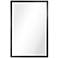 Jolie Brushed Black 24" x 36" Rectangular Framed Wall Mirror
