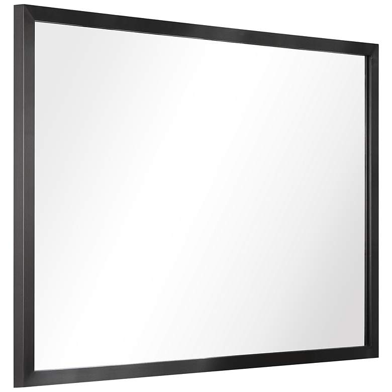 Image 4 Jolie Brushed Black 24 inch x 36 inch Rectangular Framed Wall Mirror more views