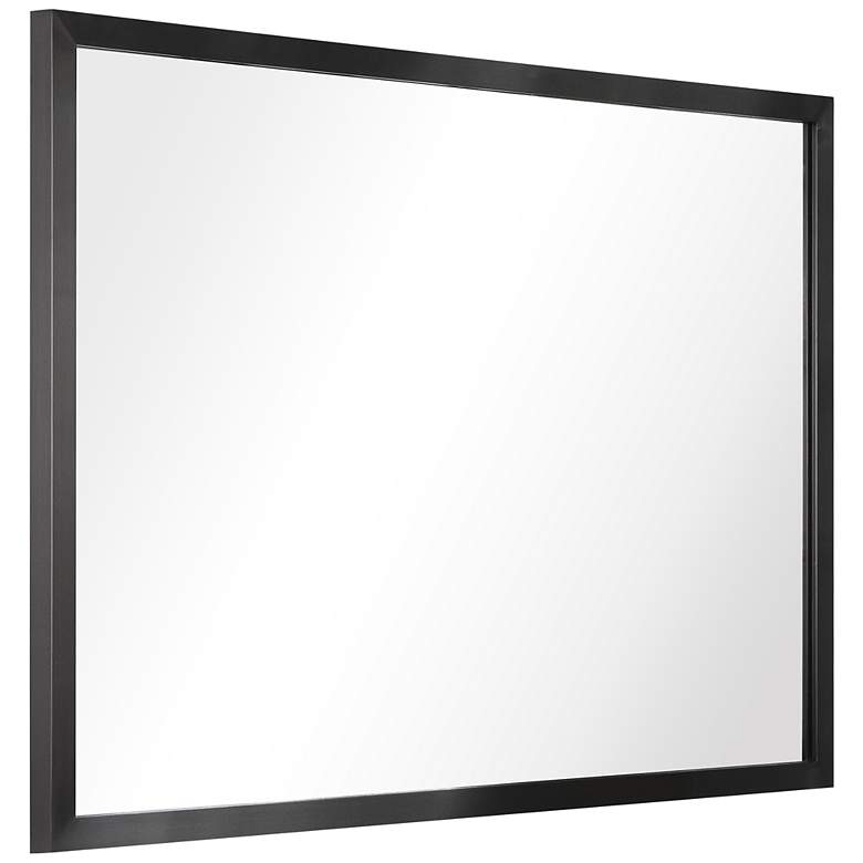 Image 4 Jolie Brushed Black 24" x 36" Rectangular Framed Wall Mirror more views