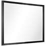 Jolie Brushed Black 24" x 36" Rectangular Framed Wall Mirror