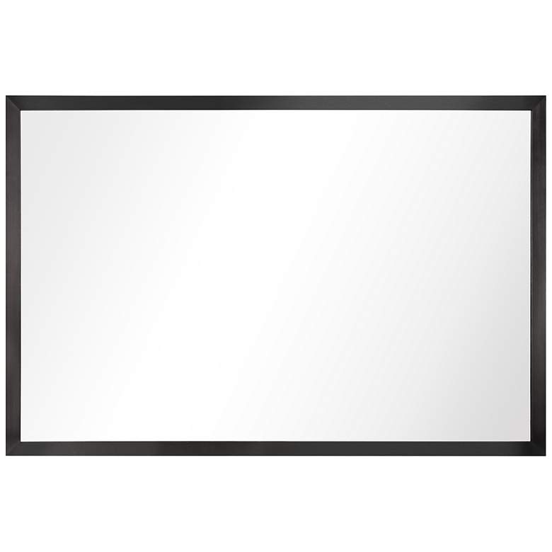 Image 6 Jolie Brushed Black 24 inch x 36 inch Rectangular Framed Wall Mirror more views