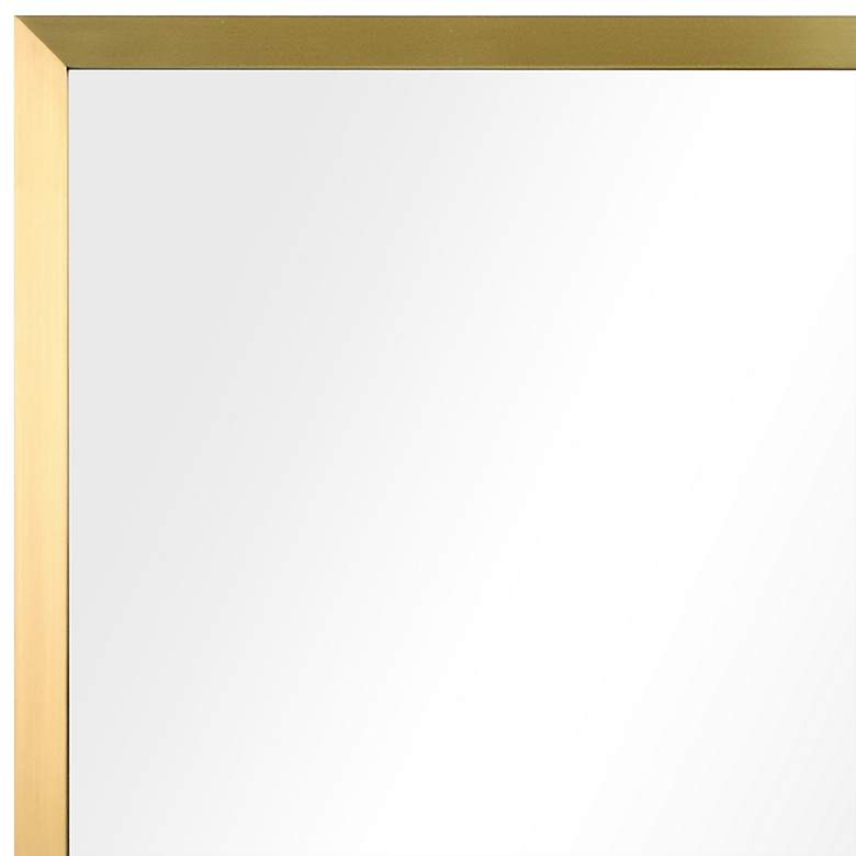 Image 3 Jolie Brushed Gold 20 inch x 30 inch Rectangular Framed Wall Mirror more views