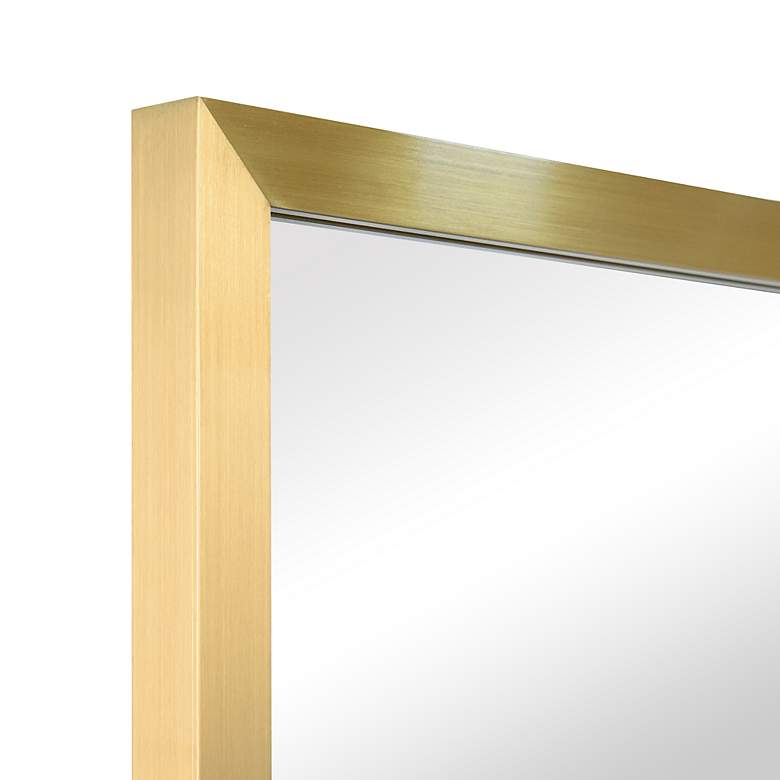 Image 5 Jolie Brushed Gold 20" x 30" Rectangular Framed Wall Mirror more views
