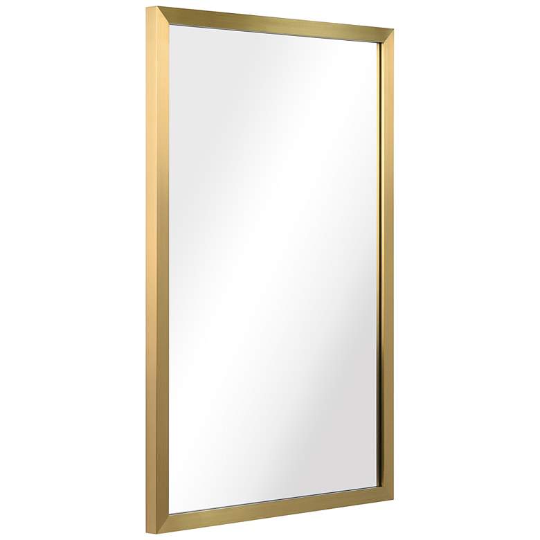 Image 6 Jolie Brushed Gold 20" x 30" Rectangular Framed Wall Mirror more views