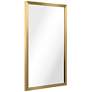 Jolie Brushed Gold 20" x 30" Rectangular Framed Wall Mirror
