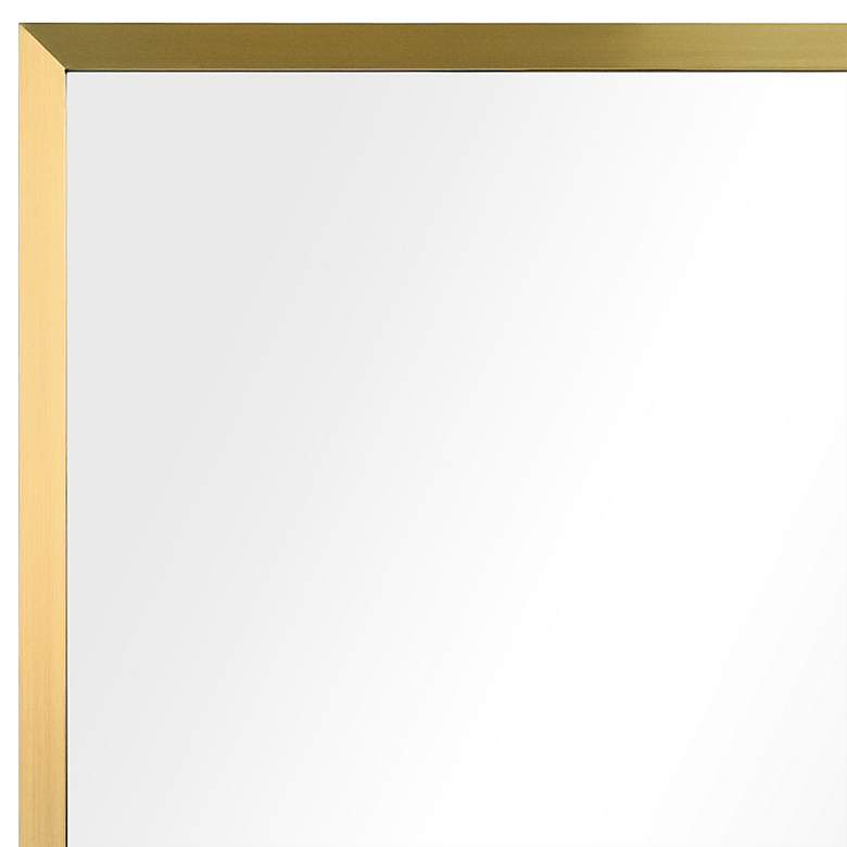 Image 3 Jolie Brushed Gold 24" x 36" Rectangular Framed Wall Mirror more views