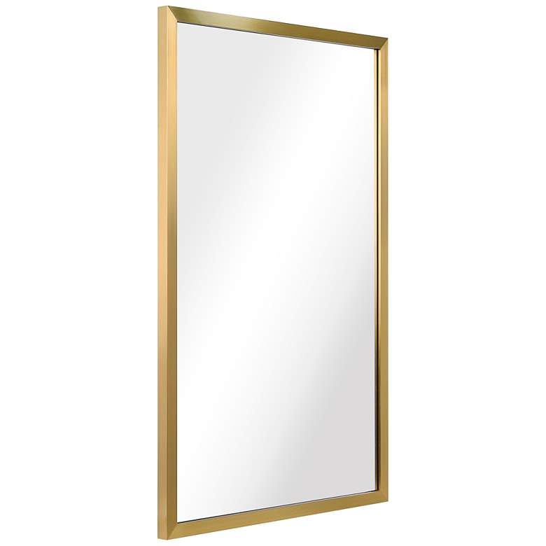 Image 6 Jolie Brushed Gold 24" x 36" Rectangular Framed Wall Mirror more views