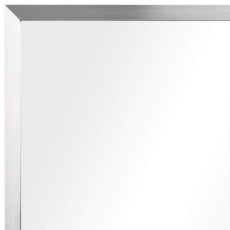 Image 3 Jolie Brushed Silver 20 inch x 30 inch Rectangular Framed Wall Mirror more views