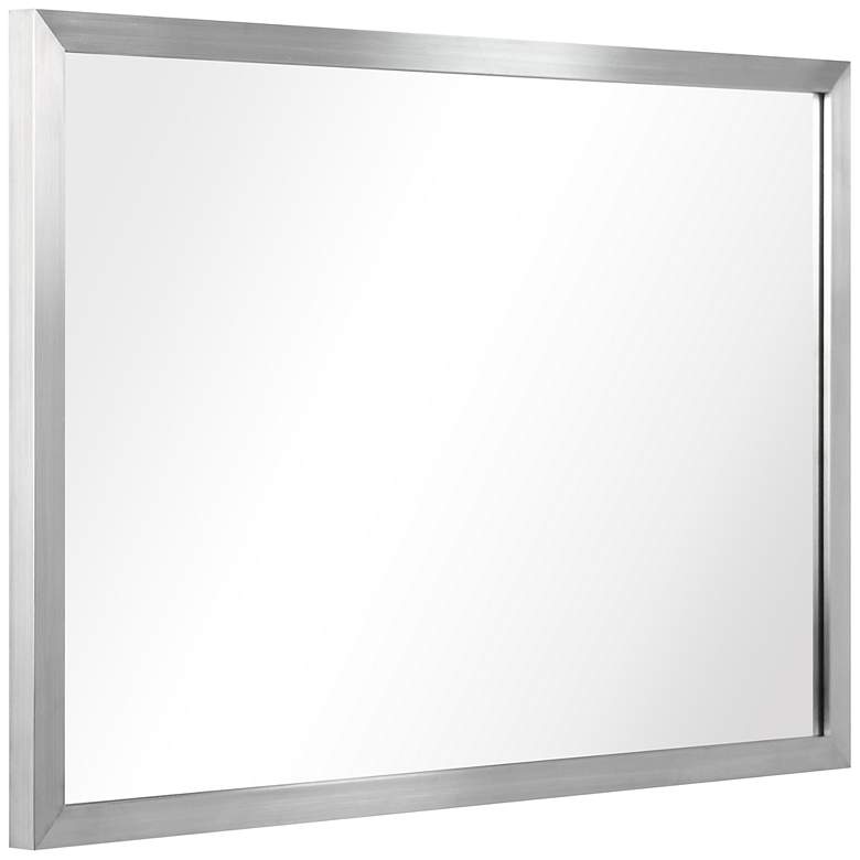 Image 4 Jolie Brushed Silver 20" x 30" Rectangular Framed Wall Mirror more views