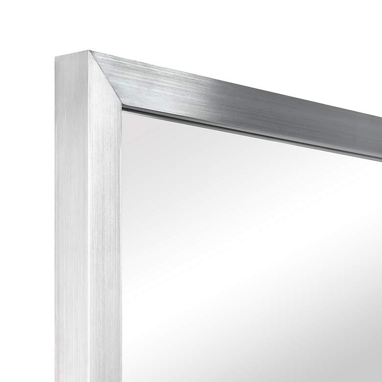 Image 5 Jolie Brushed Silver 20" x 30" Rectangular Framed Wall Mirror more views