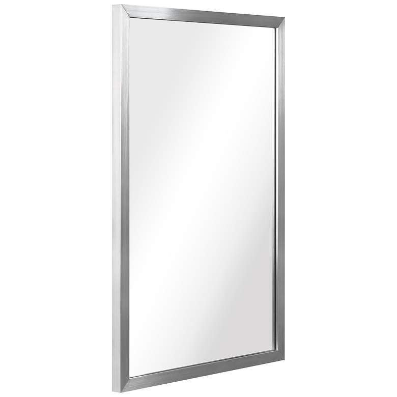 Image 6 Jolie Brushed Silver 20" x 30" Rectangular Framed Wall Mirror more views
