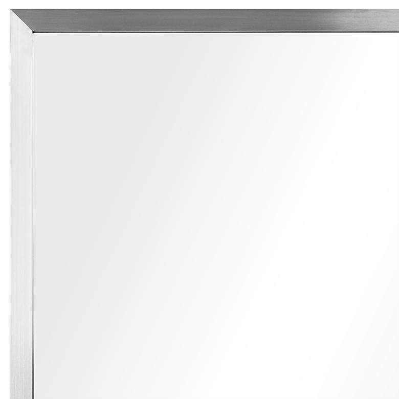 Image 3 Jolie Brushed Silver 24" x 36" Rectangular Framed Wall Mirror more views