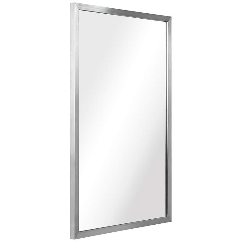 Image 6 Jolie Brushed Silver 24" x 36" Rectangular Framed Wall Mirror more views