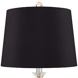 Image2 of Jolie Candlestick Crystal Black Shade Table Lamps Set of 2 more views