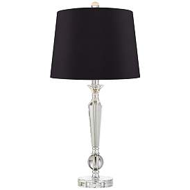 Image4 of Jolie Candlestick Crystal Black Shade Table Lamps Set of 2 more views