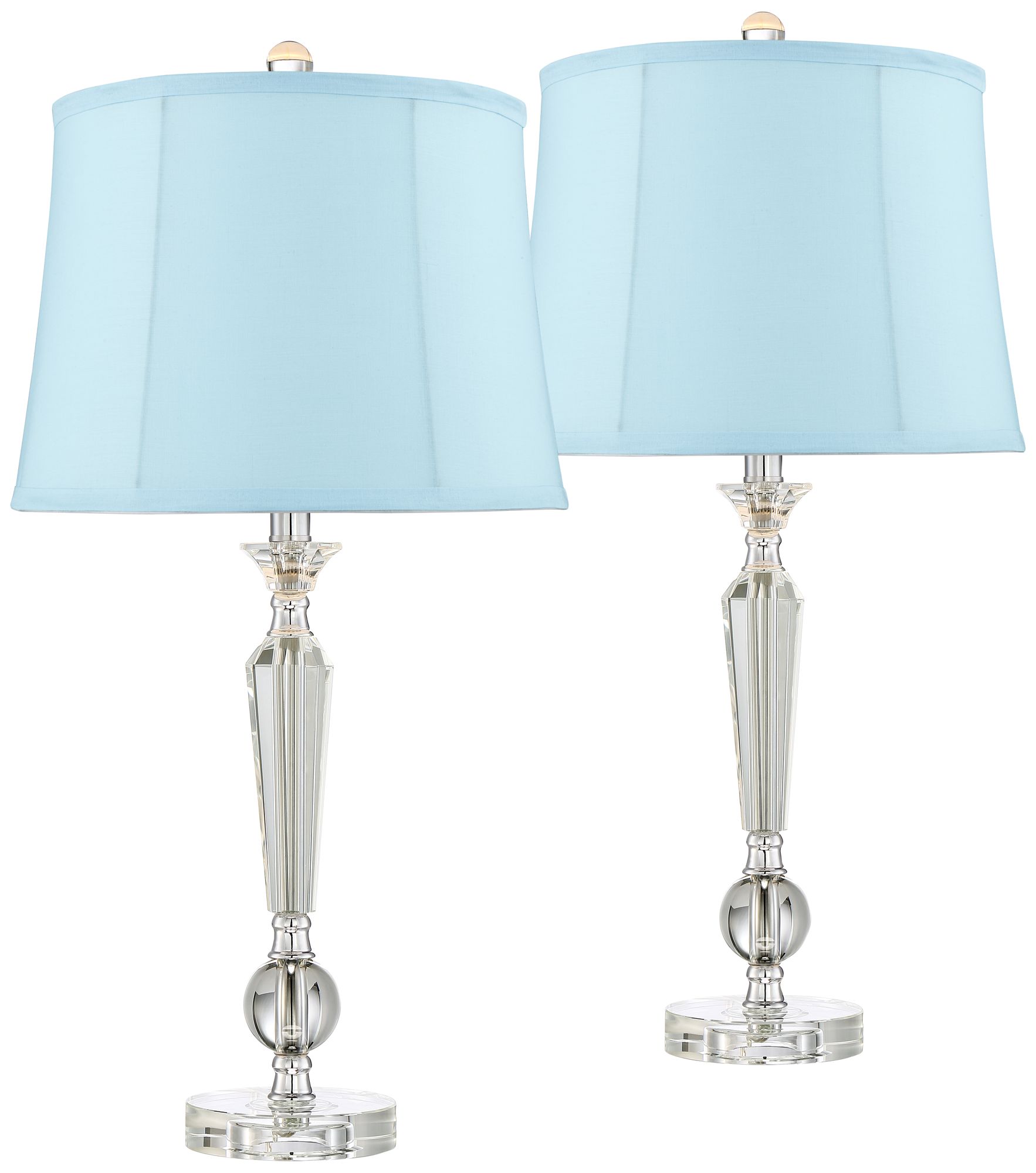 blue crystal table lamps